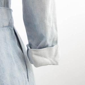 Diagram GRACE CONTINENTAL デニムワンピース ひざ丈 半袖 ライトブルー 34 S IBO3