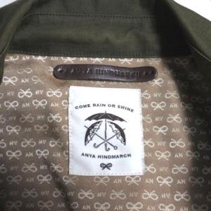 ANYA HINDMARCH ダブルコート ベルト付きグリーン