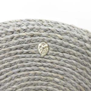 HELEN KAMINSKI 18SS ラフィア製 手編み レザー クラッチバッグ ハンドポーチ エクリプス メランジ グレー