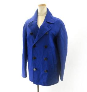 ジャケット トレンチ ダブルブレスト ストレッチ ロイヤルブルー 38 M
