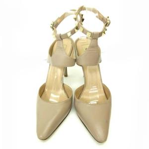 VALENTINO GARAVANI ストラップパンプス ロックスタッズ ベージュ 37 24cm 