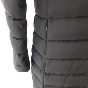 UNITED ARROWS フォックスファー付き ロングダウンコート 黒 ブラック 36 約S