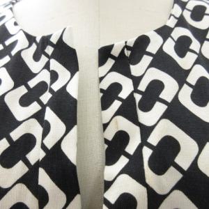 DIANE von FURSTENBERG 総柄シルクストレッチワンピース 0 ブラック