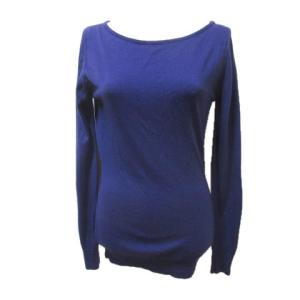 ウールニットカットソー S パープル