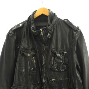 Neil Barrett ライダースジャケット レザージャケット 革ジャン M 黒 ブラック
