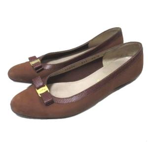 ヴァラリボンパンプス 6 ブラウン