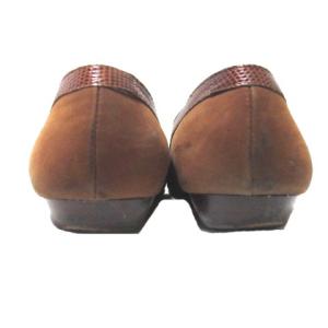 Salvatore Ferragamo ヴァラリボンパンプス 6 ブラウン