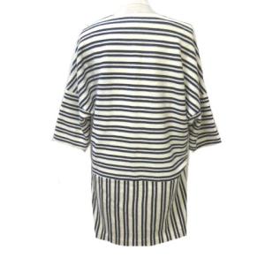 Diagram GRACE CONTINENTAL 五分袖ストライプボーダーワンピース 34 ホワイト