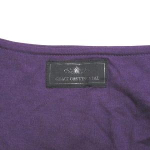 GRACE CONTINENTAL オールインワン カシミヤ ウール レーヨン 36 S パープル  IBO7 X
