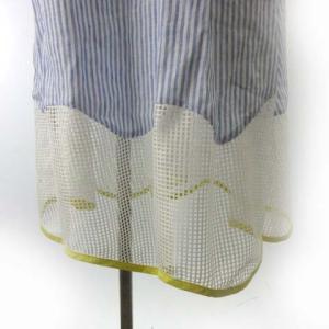 Chesty 20SS スカラップ シャツワンピース ドレス ひざ丈 メッシュ