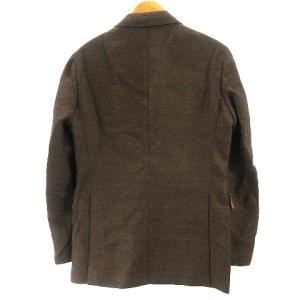 Gabriele Pasini テーラードジャケット ブレザー ビジネス フォーマル 段返り サイドベンツ 茶 ブラウン 46 約S?M
