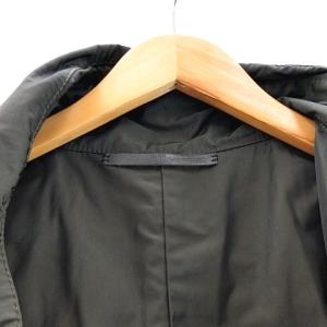 TOMORROWLAND ブルゾン ジャケット フード ハーフコート ポケット スタンドカラー ダークグリーン 緑 50 約L