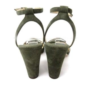 JIMMY CHOO 2019-20AW Vine MIRANDA サンダル スエード ブロックヒール 36 カーキ