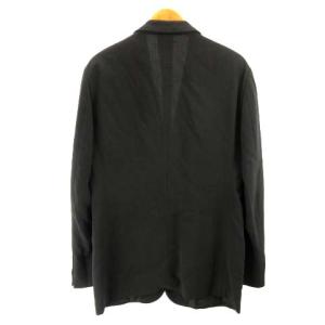 GIORGIO ARMANI テーラードジャケット ブレザー 背抜き 2B フォーマル 46 黒 ブラック
