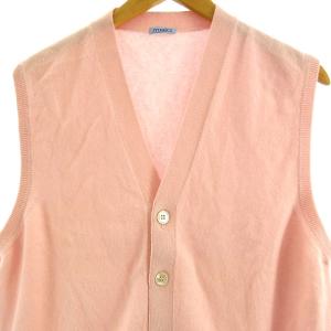malo カシミヤニットベスト 前開き イタリア製 ピンク 48 M