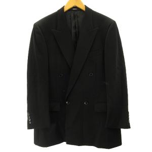 REGAL ダブルスーツ セットアップ ジャケット パンツ ビジネス フォーマル 撥水 黒 ブラック 96AB5 約M