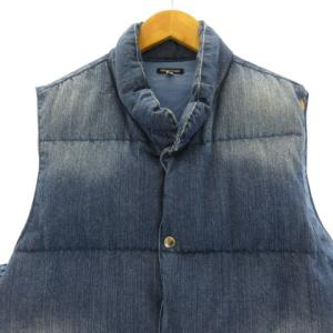FREAK'S STORE ダウンベスト ジャケット デニム地 40 L インディゴブルー
