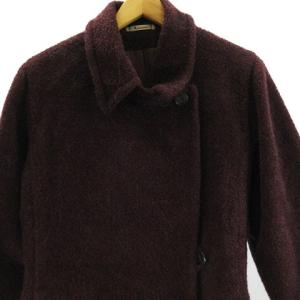 Aquascutum ヴィンテージ ステンカラーコート ウール 9 パープル