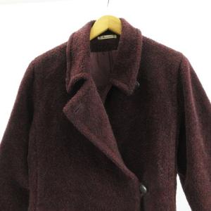 Aquascutum ヴィンテージ ステンカラーコート ウール 9 パープル