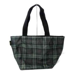 Hervé Chapelier トートバッグ ショルダーバッグ マザーズバッグ ナイロン チェック グリーン