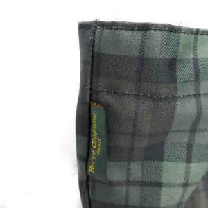 Hervé Chapelier トートバッグ ショルダーバッグ マザーズバッグ ナイロン チェック グリーン