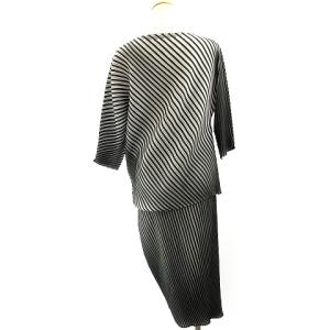 ISSEY MIYAKE セットアップ グラデーション プリーツ ブラック ホワイト