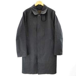 DUNKELD ダンケルド ゴム引き ステンカラーコート ベンチレーション ブラック 黒 40 M