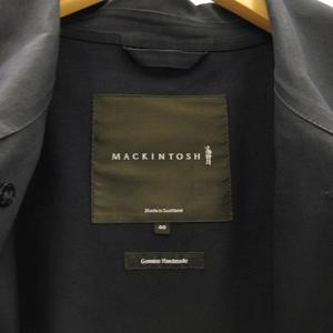MACKINTOSH DUNKELD ダンケルド ゴム引き ステンカラーコート ベンチレーション ブラック 黒 40 M