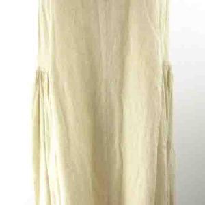 ikkuna / suzuki takayuki ロングワンピース ドレス オーガニックコットン シルク アイボリーベージュ キナリ 1 約M