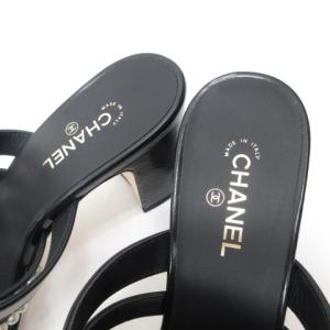 CHANEL 20SS ミュール パールサンダル ココマーク 23.5cm