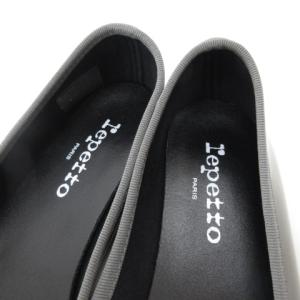Repetto 極美品 バレエシューズ フラットシューズ パテント ダークグレー 36 1
