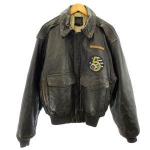 AVIREX LTD. A-2ジャケット Sweetest Rose of TEXAS レザー ブラウン