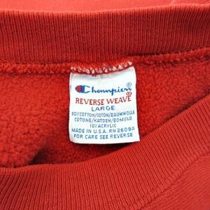 Champion 90's ヴィンテージ REVERSE WEAVE スウェット リバースウィーブ トレーナー カレッジロゴ USA製 レッド