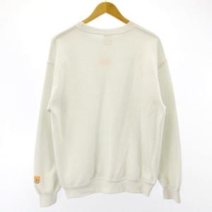 WIND AND SEA 初期 レア 希少 スウェット トレーナー ロゴ刺繍 ワンポイント 裏起毛 ホワイト 白 M