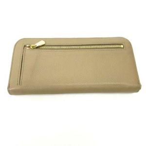 A.D.M.J. 長財布 レザー ベージュ