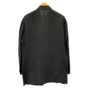 GIORGIO ARMANI ヴィンテージ リネンマオカラージャケット スタンドカラー グレー 52