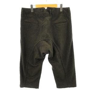 SCYE BASICS ウールサルエルクロップドスラックスパンツ 27 ブラウン