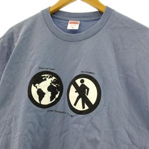 Supreme 19AW Save The Planet Tee Tシャツ M 青