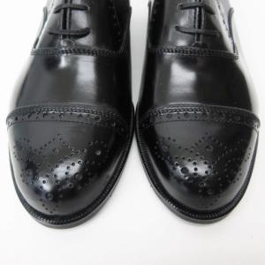 YVES SAINT LAURENT ビジネスシューズ メダリオン 内羽根 ストレートチップ レザー 26.5 黒 ブラック 