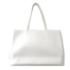 FURLA トートバッグ レザー ロゴ ホワイト
