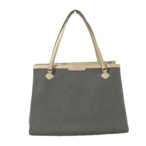 レザーコンビトートバッグ ブラック