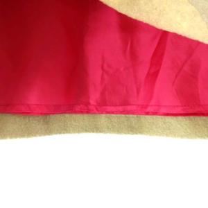 J&M DAVIDSON ウールスカート ひざ丈 ブークレ ベージュ 12