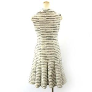 René 6616150 TISSUE カメリア ツイードワンピース ジャガード織り  34 ホワイト