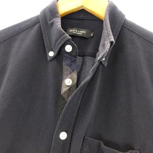 BLACK LABEL CRESTBRIDGE 近年モデル ポロシャツ 半袖 ロゴ ネイビー M IBO15