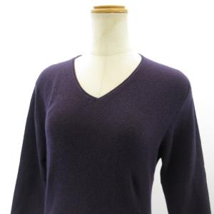 CHANEL シルク カシミヤ 5分袖 セーター ニット Vネック