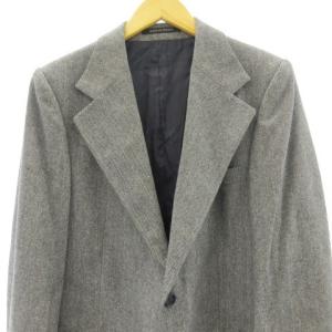 YVES SAINT LAURENT Julius ヴィンテージ テーラードジャケット ブレザー 2B 総裏 グレー