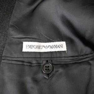 EMPORIO ARMANI ヴィンテージ セットアップ スーツ ダブル テーラードジャケット ブレザー スラックス ダークグリーン 緑 46 約M
