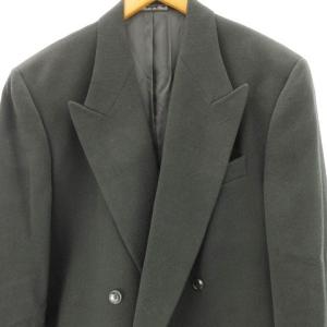 EMPORIO ARMANI セットアップ スーツ ダブル ジャケット パンツ イタリア製 ウール 46 モスグリーン