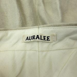 AURALEE 18SS LINEN GABARDINE SLACKS スラックスパンツ ベージュ