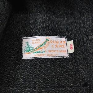 SUGAR CANE ハンティングベスト コットンコバート ワーク ブラック 黒 36 約S